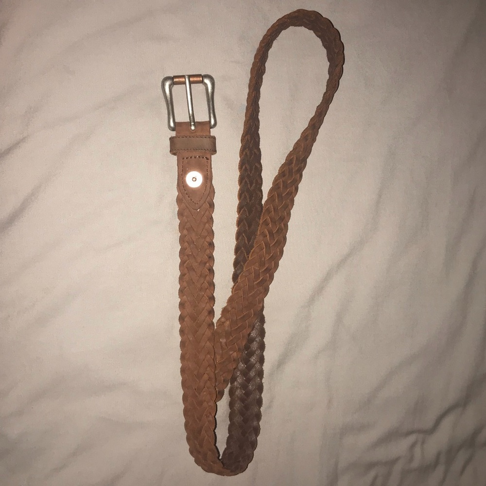 Levi’s genuine leather brown braided belt